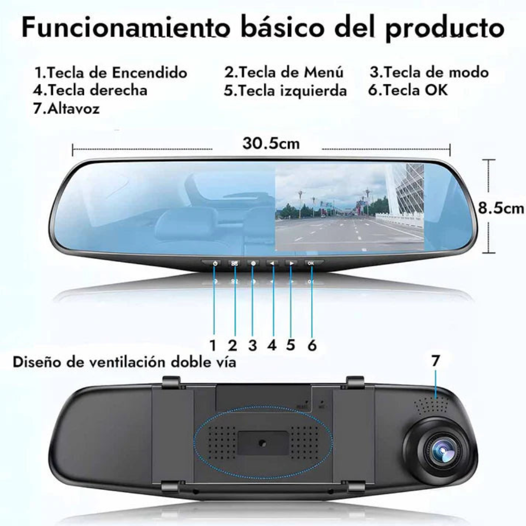 Espejo Retrovisor Inteligente DualCam® ¡OFERTA IMPERDIBLE!